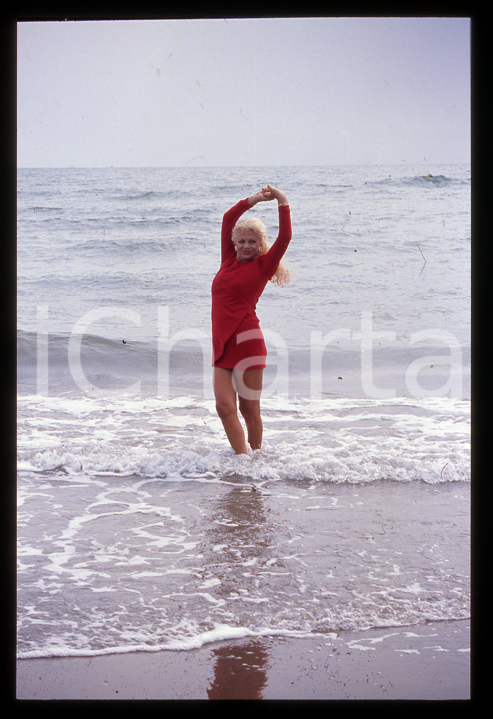 Fotografia d epoca originale Sandra MILO al Lido  Mostra del Cinema VENEZIA 1990 35mm vintage slide 27 1