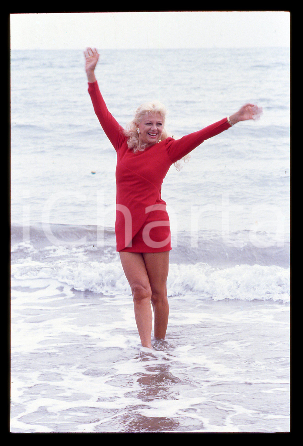 Fotografia d epoca originale Sandra MILO al Lido  Mostra del Cinema di VENEZIA 1990 35mm vintage slide 26 1