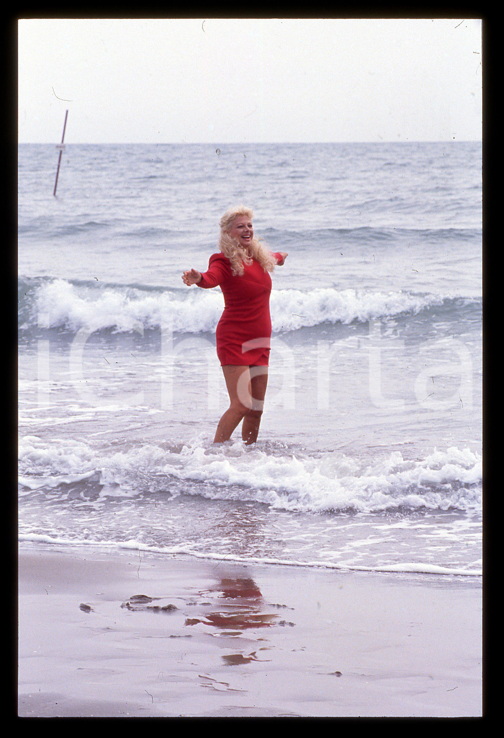 Fotografia d epoca originale Sandra MILO al Lido  Mostra del Cinema VENEZIA 1990 35mm vintage slide 32 1
