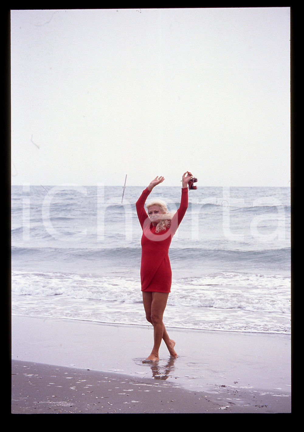Fotografia d epoca originale Sandra MILO al Lido  Mostra del Cinema di VENEZIA 1990 35mm vintage slide 30 1