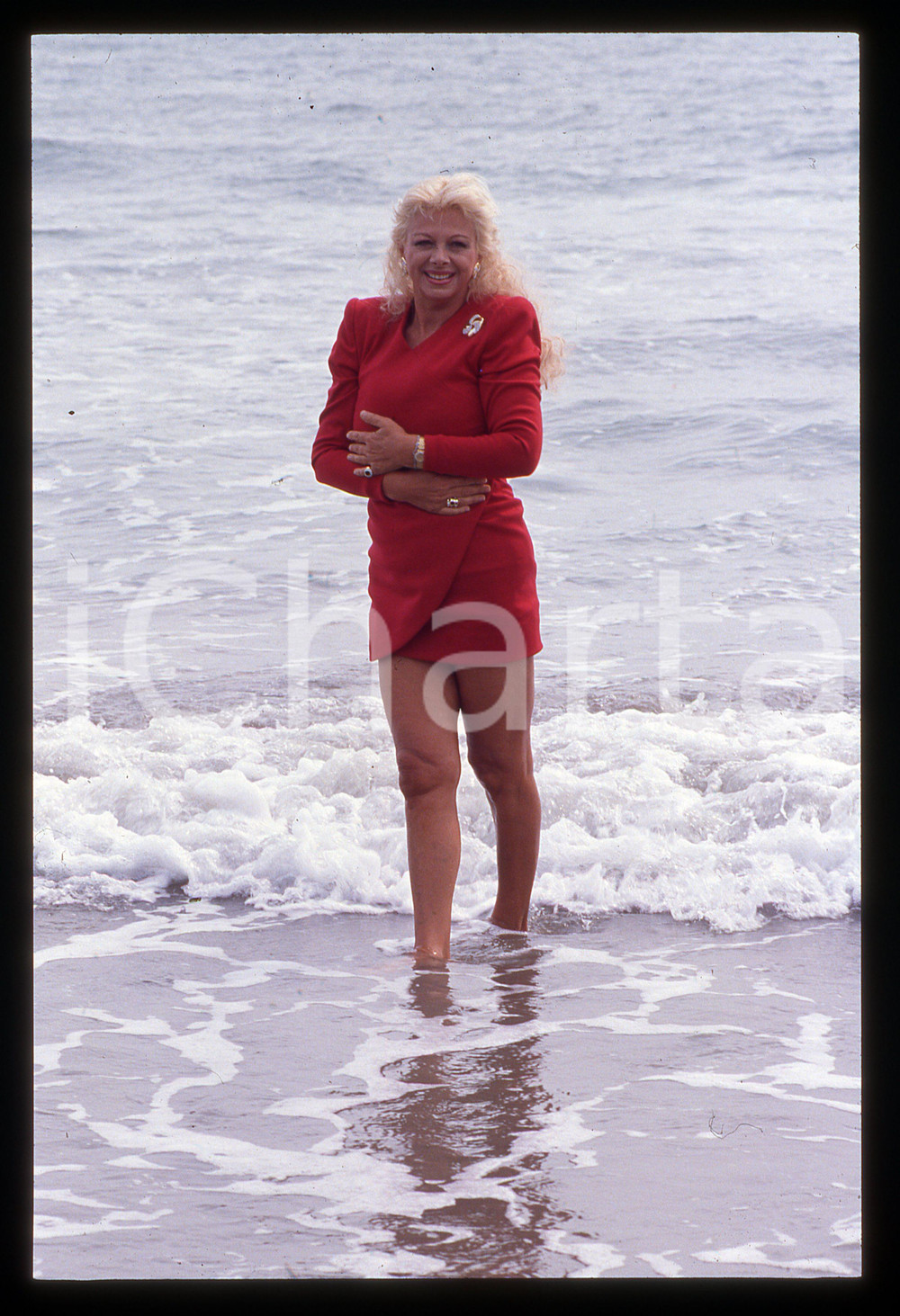 Fotografia d epoca originale Sandra MILO al Lido  Mostra del Cinema di VENEZIA 1990 35mm vintage slide 33 1