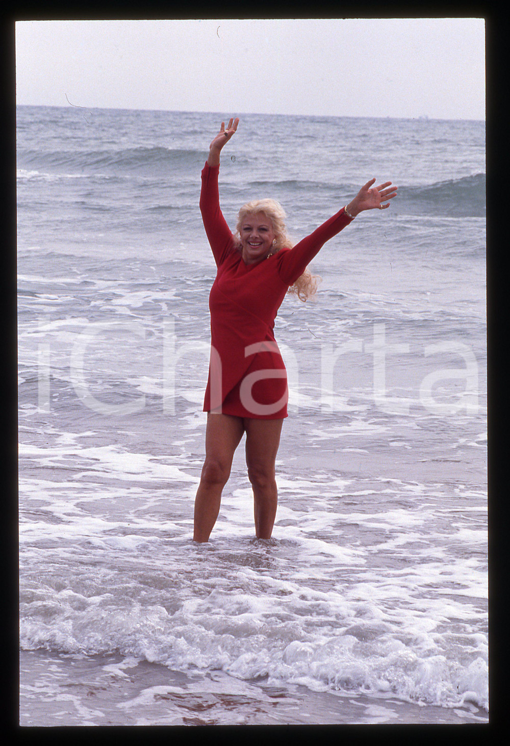 Fotografia d epoca originale Sandra MILO al Lido  Mostra del Cinema di VENEZIA 1990 35mm vintage slide 38 1