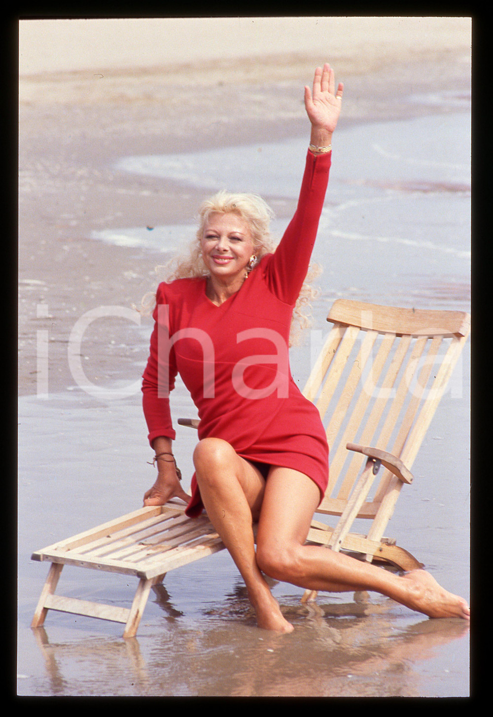 Fotografia d epoca originale Sandra MILO al Lido  Mostra del Cinema di VENEZIA 1990 35mm vintage slide 43 1