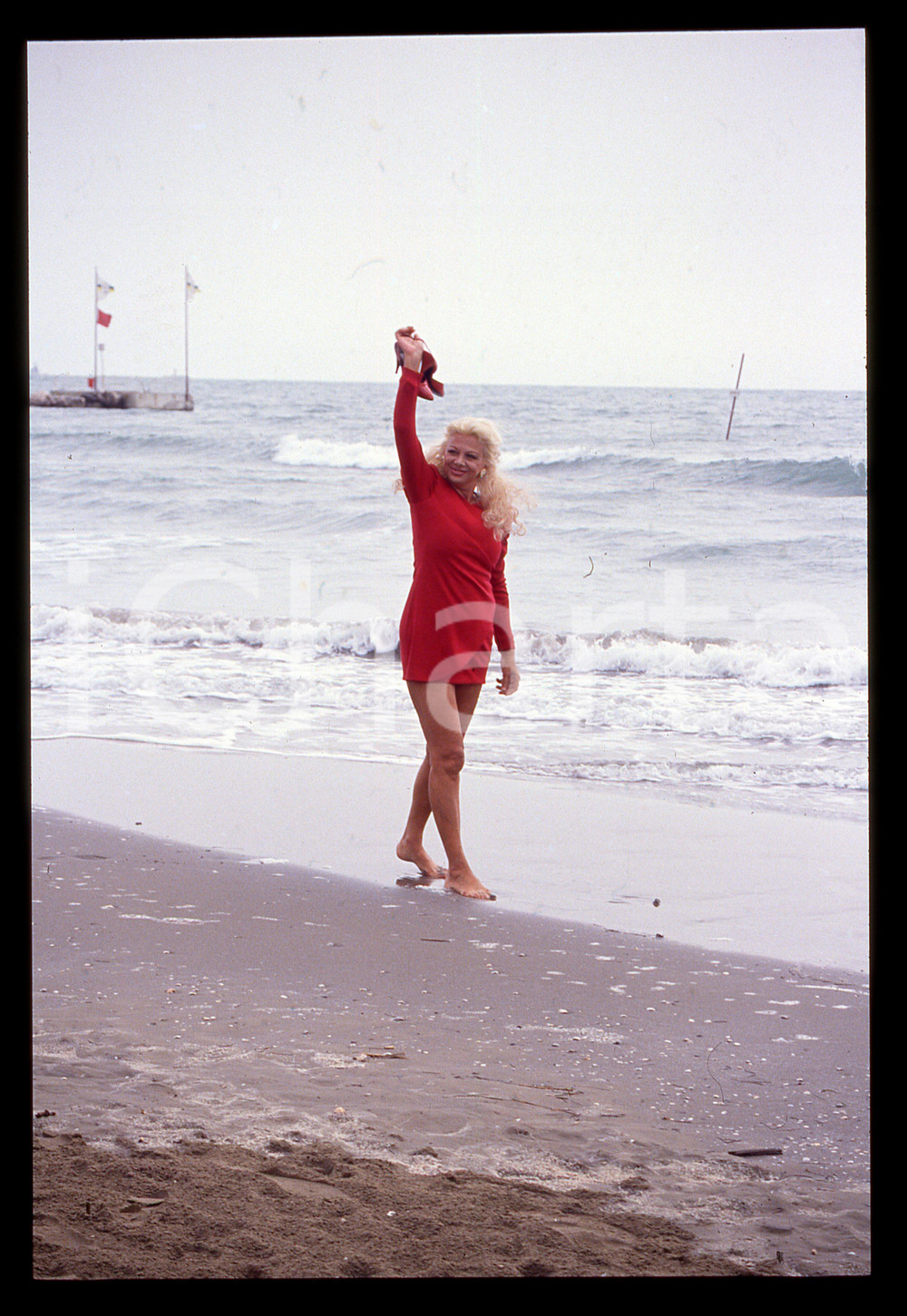 Fotografia d epoca originale Sandra MILO al Lido  Mostra del Cinema di VENEZIA 1990 35mm vintage slide 41 1