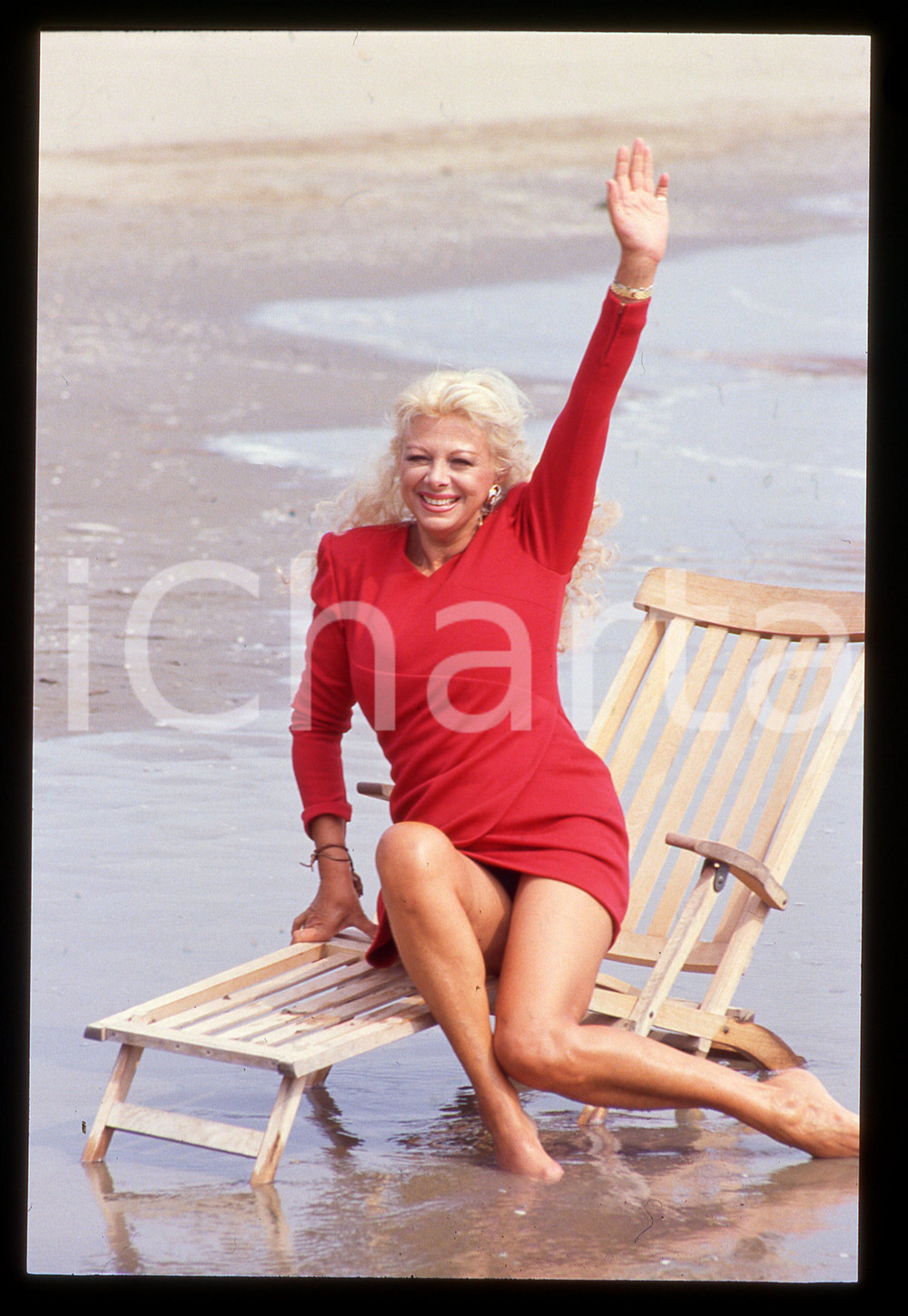 Fotografia d epoca originale Sandra MILO al Lido  Mostra del Cinema di VENEZIA 1990 35mm vintage slide 45 1