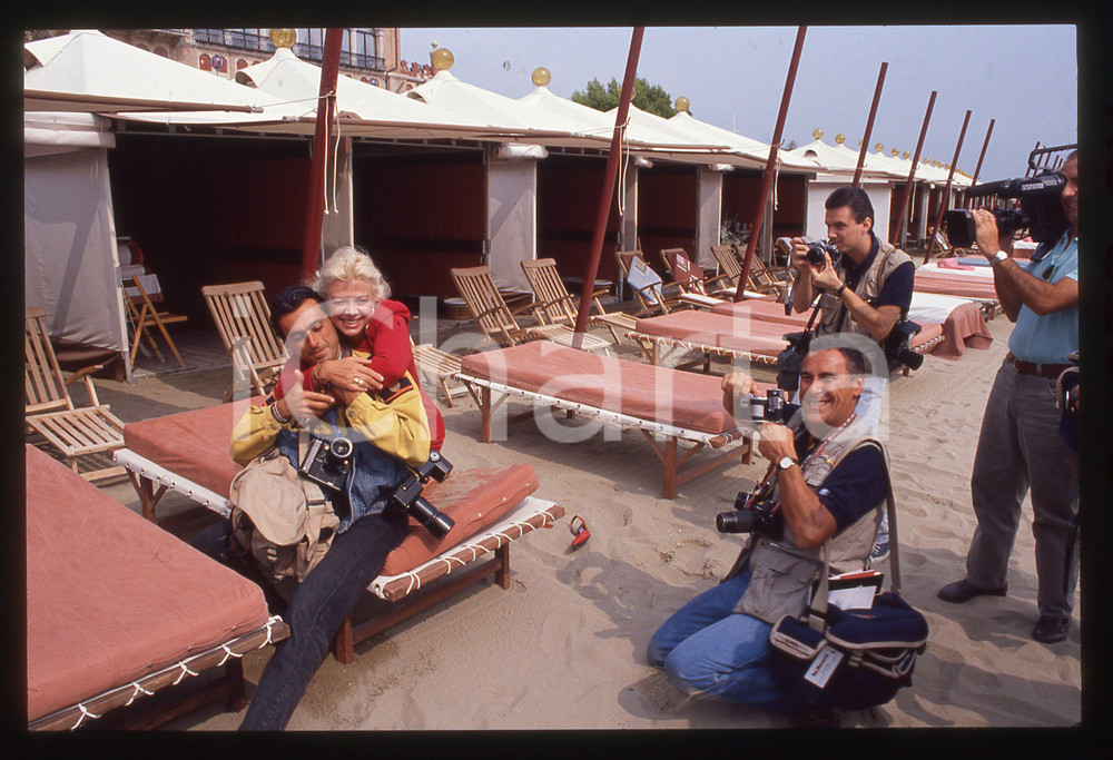 Fotografia d epoca originale Sandra MILO  Mostra Cinema VENEZIA 1990  Hotel EXCELSIOR 35mm vintage slide 4 1