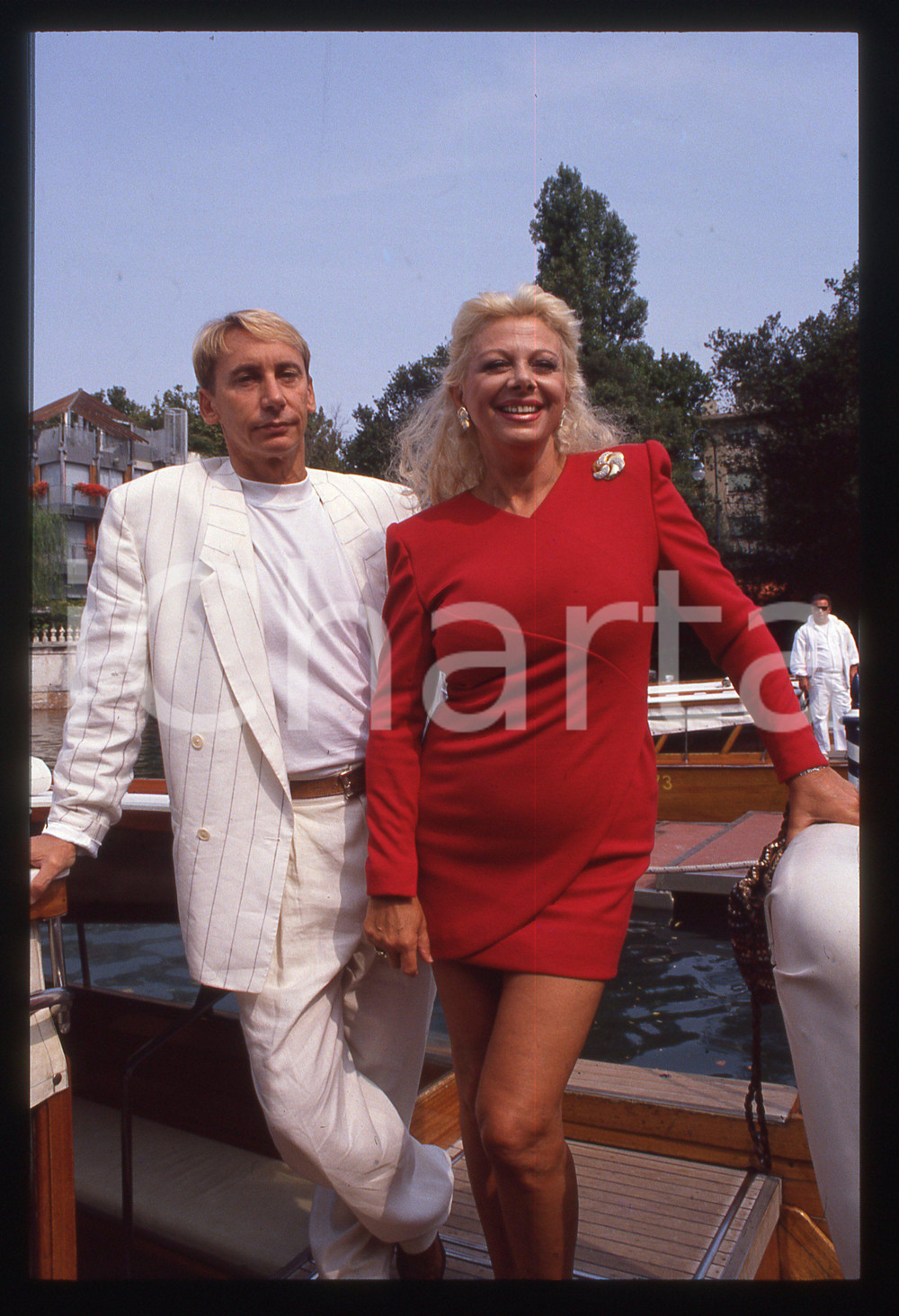 Fotografia d epoca originale Sandra MILO Gianni DEI Mostra del Cinema di VENEZIA 1990 35mm vintage slide 13 1