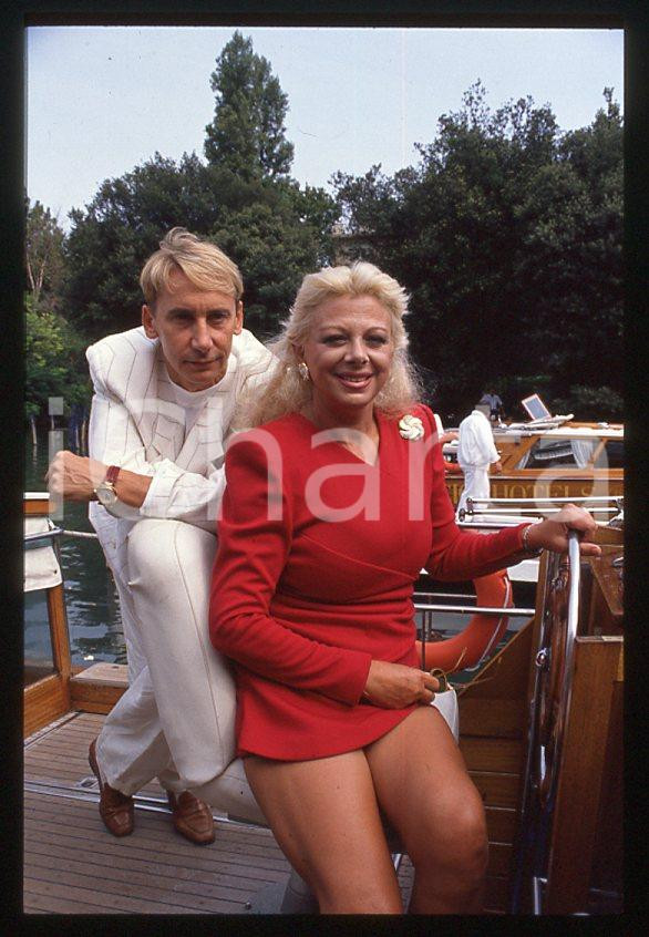 Fotografia d epoca originale Sandra MILO Gianni DEI al Lido Mostra Cinema VENEZIA 1990 35mm vintage slide 5 1