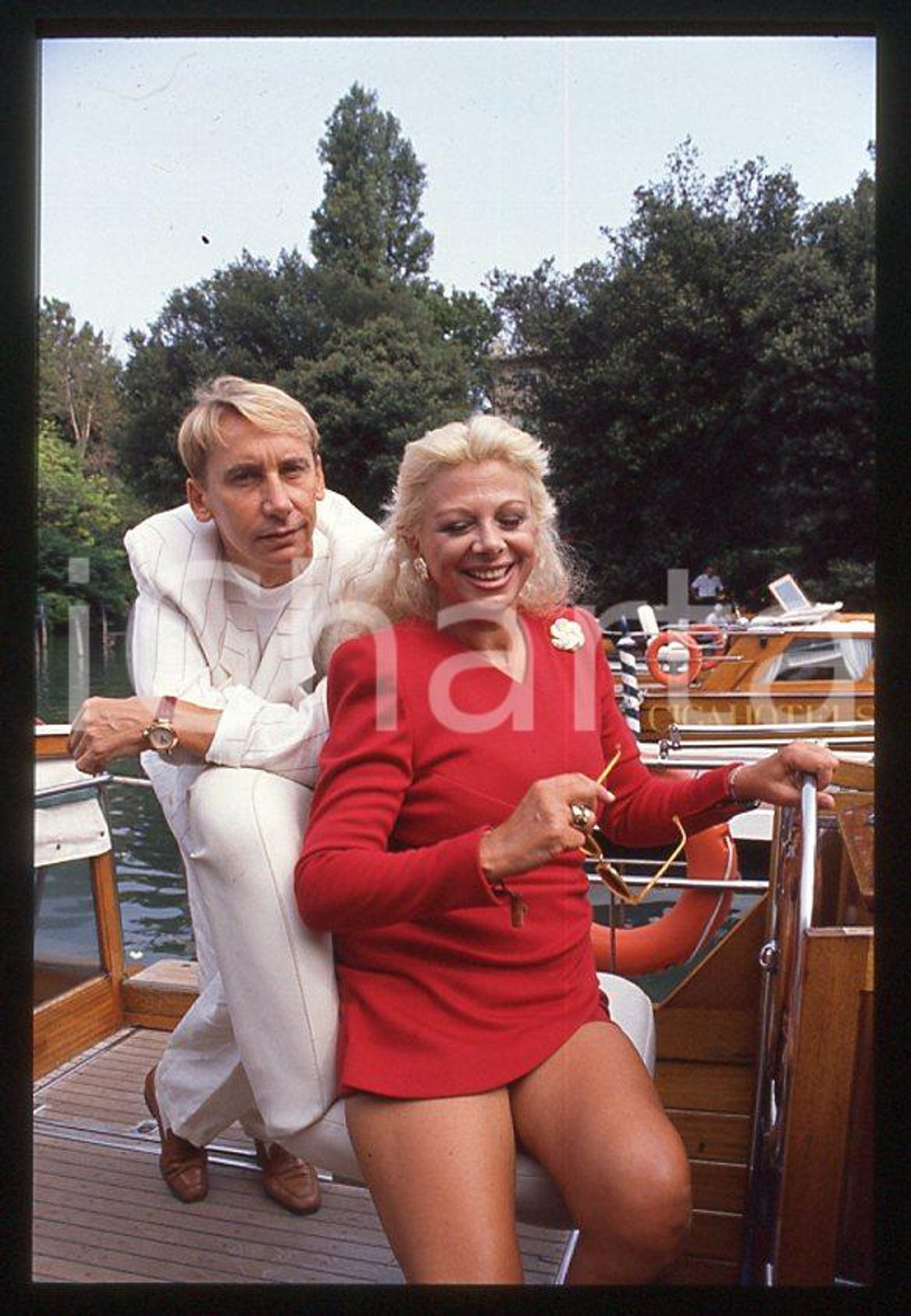 Fotografia d epoca originale Sandra MILO Gianni DEI al Lido Mostra Cinema VENEZIA 1990 35mm vintage slide 7 1