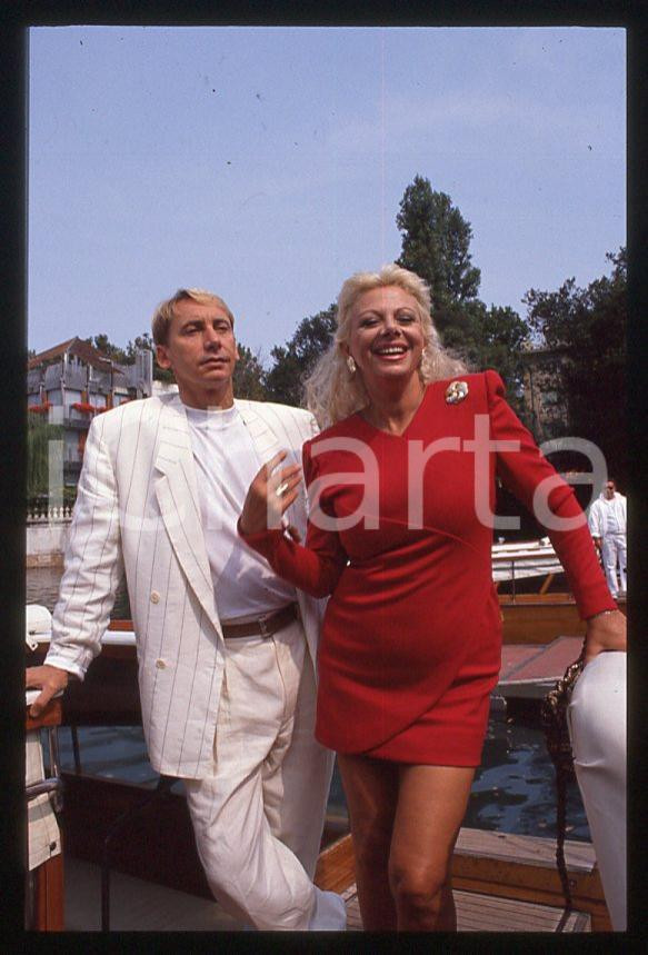 Fotografia d epoca originale Sandra MILO Gianni DEI al Lido Mostra Cinema VENEZIA 1990 35mm vintage slide 8 1