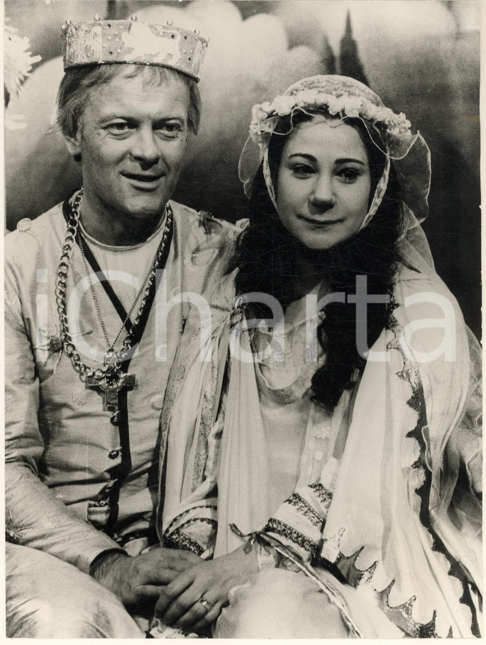Fotografia d epoca originale 1978 1990 ca FILM TV Michael BYRNE Zoe WANAMAKER La corona del diavolo Foto 1