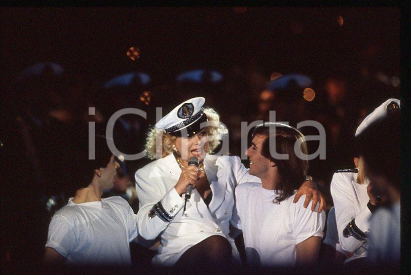 Fotografia d epoca originale Sandra MILO al Raffaella CarrÃ  Show 1988 35mm vintage slide 11 1