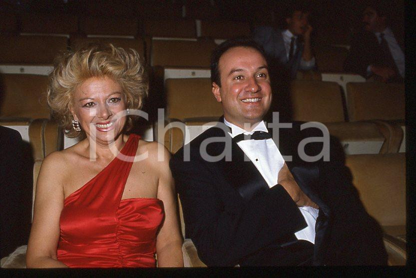 Fotografia d epoca originale Sandra MILO Enrico COVERI  Mostra Cinema VENEZIA 1985 35mm vintage slide 1 1