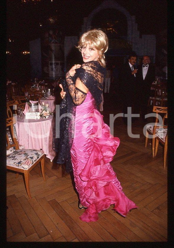 Fotografia d epoca originale Sandra MILO  Mostra del Cinema di VENEZIA 1989 35mm vintage slide 6 1