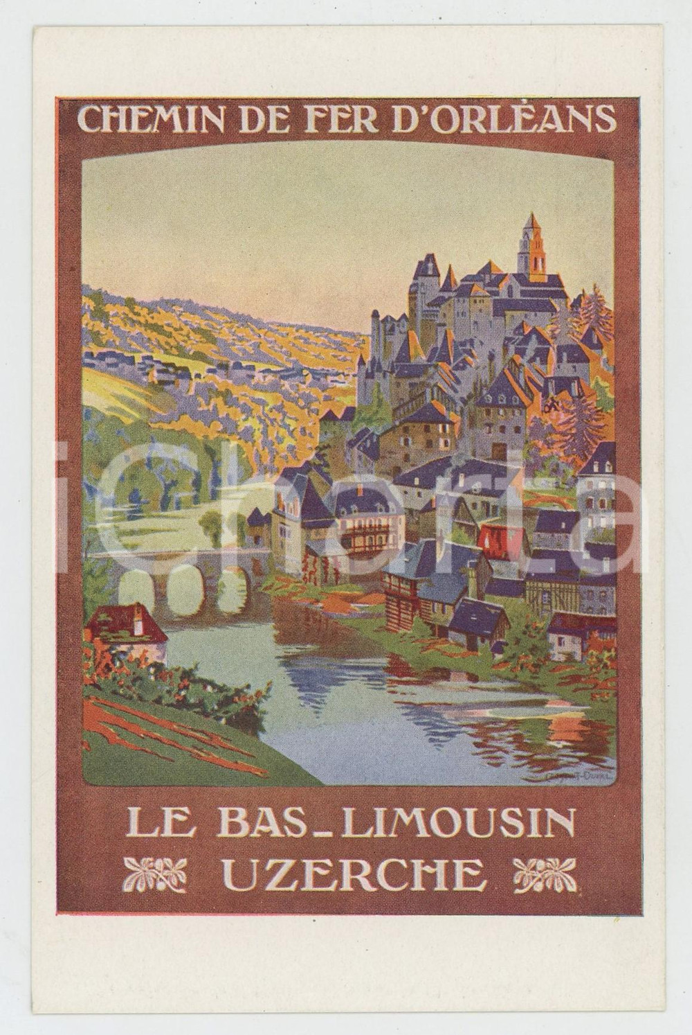 1910 ca CHEMIN DE FER D'ORLEANS Bas Limousin UZERCHE - Postcard FP NV  Cartolina d'epoca, non viaggiata. FAIR/discreto Lievi smussature agli angoli Formato: FP originale e autentica 1