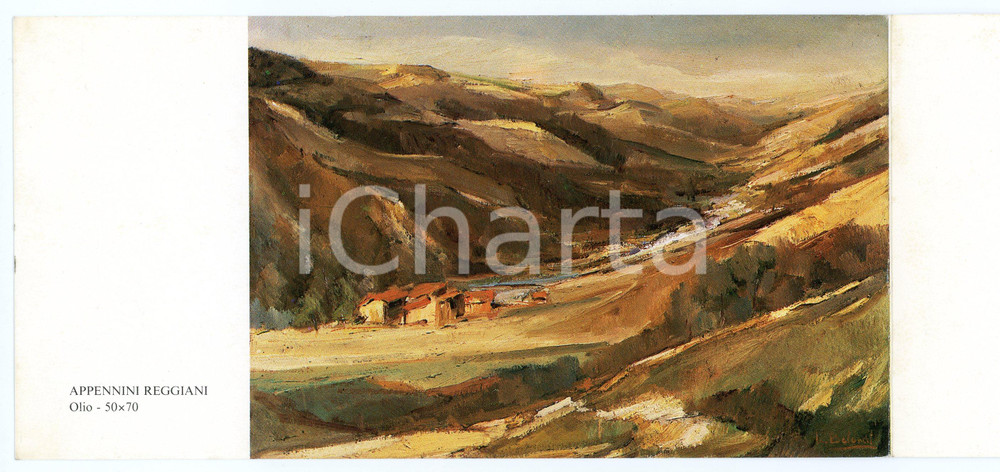 1985 ca Lauro BOLONDI Appennini reggiani - Biglietto con AUTOGRAFO Biglietto illustrato, con firma dell'artista.Su 4 facciate.CONDIZIONI: GFORMATO: 21x10 cm    originale e autentica 1