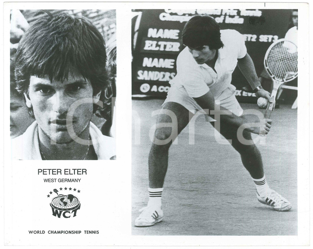 1981 WCT World Championship Tennis - Peter ELTER West Germany - Photo 25x20  Fotografia d'epoca. FAIR/discreto Lievi smussature agli angoli Formato: 25x20 originale e autentica 1