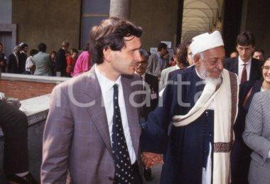 35mm vintage slide* 1993 MILANO Sant'EGIDIO Sayyid ZABARA mufti Yemen (1)