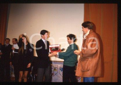 35mm vintage slide* 1987 UOMO AVVENTURA Nelson PIQUET Eddie CHEEVER - Premi (21)