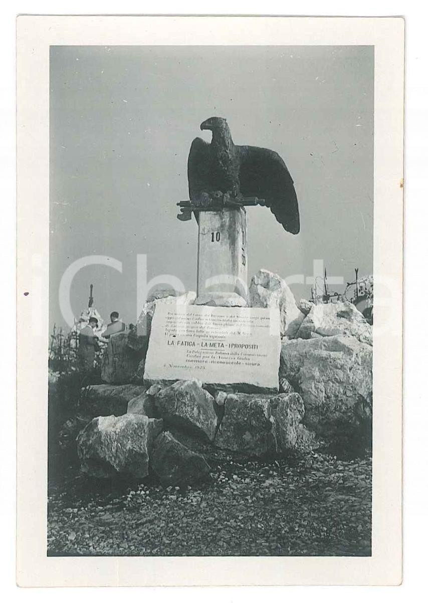1930 ca SACRARIO DI REDIPUGLIA - Cippo dei finanzieri - Foto 6x9 cm