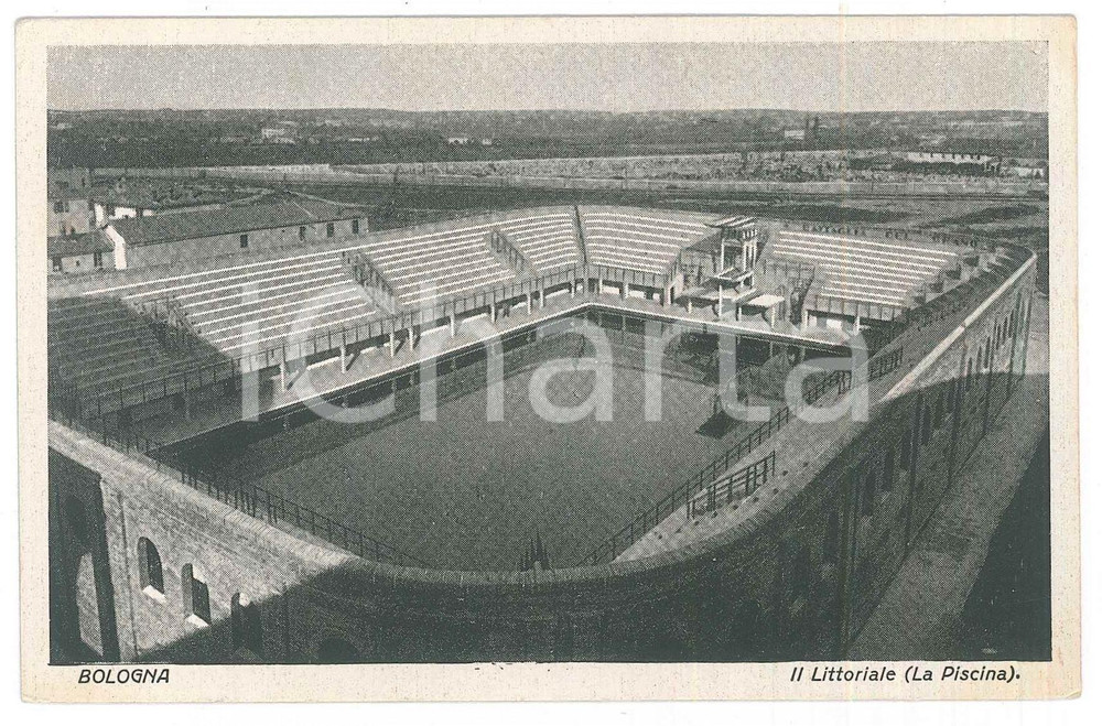 1930 ca BOLOGNA Il Littoriale (La Piscina) *Cartolina postale FP NV