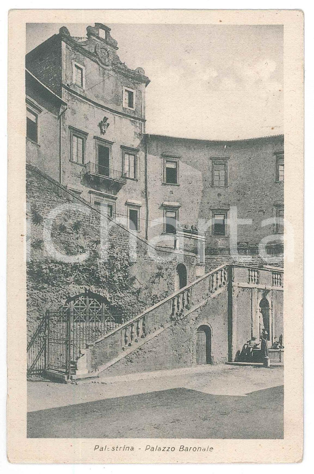 1941 PALESTRINA (RM) Palazzo Baronale - Bambino alla fontana - Cartolina FP VG