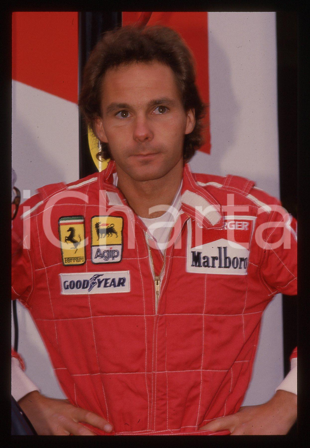 Gerhard BERGER - F1 Pilota scuderia FERRARI - 1995 ca 35 mm vintage slide 135 Diapositiva d'epoca, in formato 35 mm.CONDIZIONI: GOODE' severamente vietata la riproduzione. Tutti i diritti sono riservati.ICharta mette in vendita, sul negozio eBay e in esclusiva sul sito "icharta" il proprio archivio composto da numerose diapositive e negativi fotografici d'epoca, tutti originali e autentici, che attraversano la storia del costume italiano tra gli la fine degli anni Sessanta e Novanta.Si tratta di uno sguardo inedito sull'attualità, la politica, la vita quotidiana, il gossip e la cultura, che fotografa il cambiamento della nazione in quest'ultimo scorcio del XX secolo. Un'occasione unica per il mercato del collezionismo, che vede finalmente disponibile un archivio eccezionale per vastità, tematiche e condizioni, in un settore (il negativo fotografico e la diapositiva) di assoluta novità e dalle interessanti prospettive di investimento.  GOOD/buono   originale e autentica 1