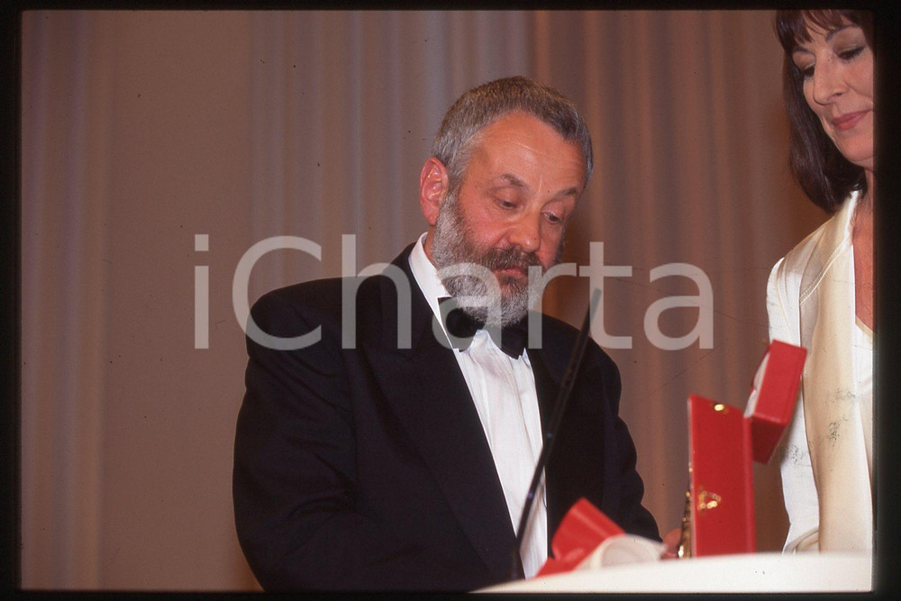 Fotografia d epoca originale 35mm vintage slide 1996 CANNES FESTIVAL DEL CINEMA Mike LEIGH Ritratto 9 1