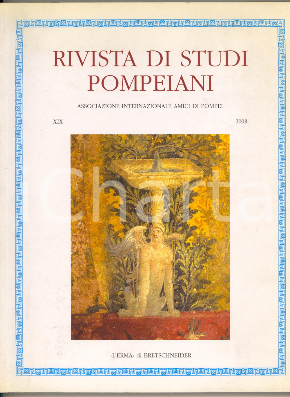 <center>Brossura editoriale con copertina flessibile. Indice:</center><center><br></center><center>In memoria di Giuseppe Di Santo.</center><center>Intorno all'esquisse di Latapie.</center><center>Nuovi documenti sulla frequentazione del Bronzo medio a Poggiomarino.</center><center>Scheduling Spectacle : Factors Contributing to the Dates of Pompeian Munera.</center><center>Tra evergetismo e culto imperiale : le statue-ritratto dal Macellum di Pompei.</center><center>Un inedito affresco pompeiano nelle collezioni dell'Ashmolean Museum di Oxford.</center><center>Una matrice fittile votiva dall' insula 1 della Regione IX di Pompei.</center><center>Note per una storia dell'indirizzario di Pompei.</center><center>Garibaldi, Pompei e il Museo di Napoli.</center><center>Fountains at Herculaneum : Sacred History, Topography, and Civic Identity.</center><center>Attività di ricerca nell'area vesuviana : notiziario.</center><center>Discussioni e recensioni.</center><center><br></center><center>PAGINE: 180, 224 ill. b/n</center><center>EDITORE: L'Erma di Bretschneider</center><p><br></center><center>GOOD/buono ma lievi sporcature al taglio<br>Formato: 22x28 cm</center> originale e autentica 0