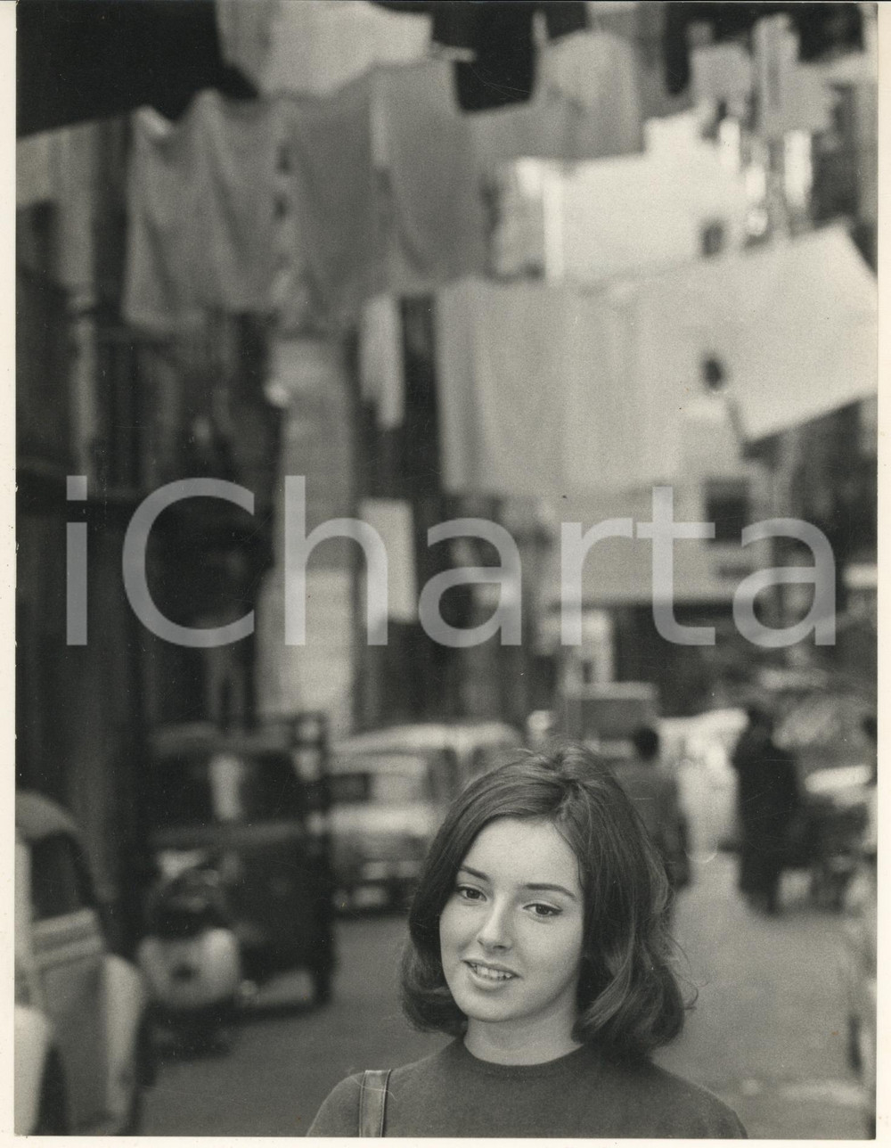 Fotografia d epoca originale 1970 ca NAPOLI Eleonora BROWN attrice  Foto artistica 18x24 cm 1