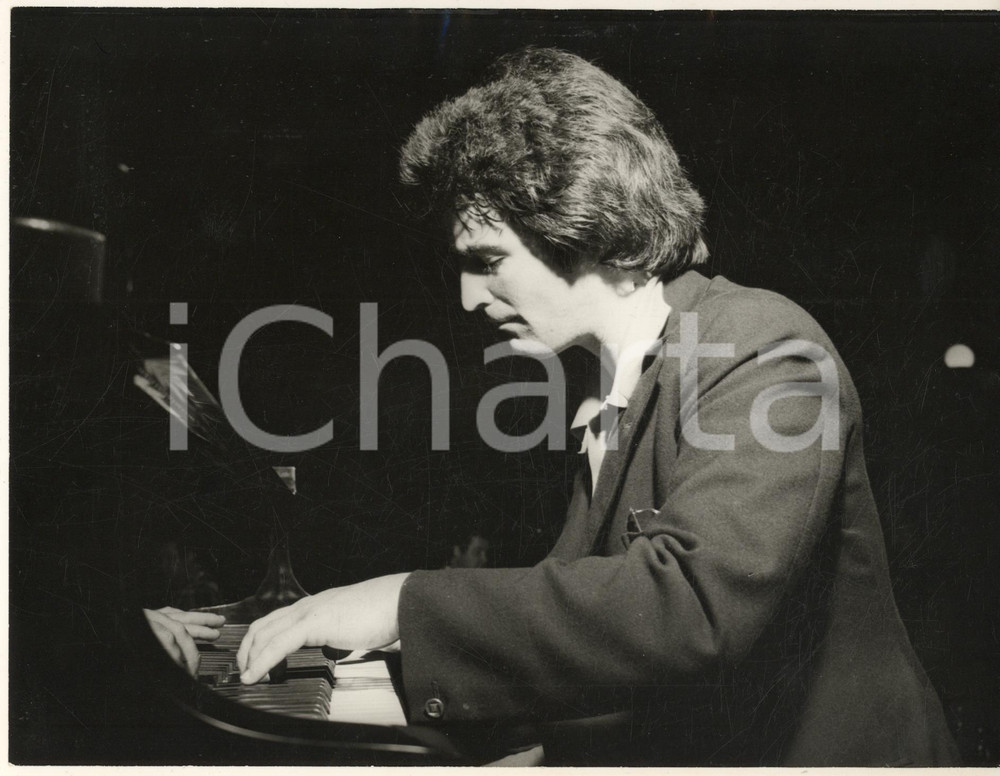 Fotografia d epoca originale 1975 ca MUSICA Pianista Craig SHEPPARD  Ritratto Foto 24x18 cm 1