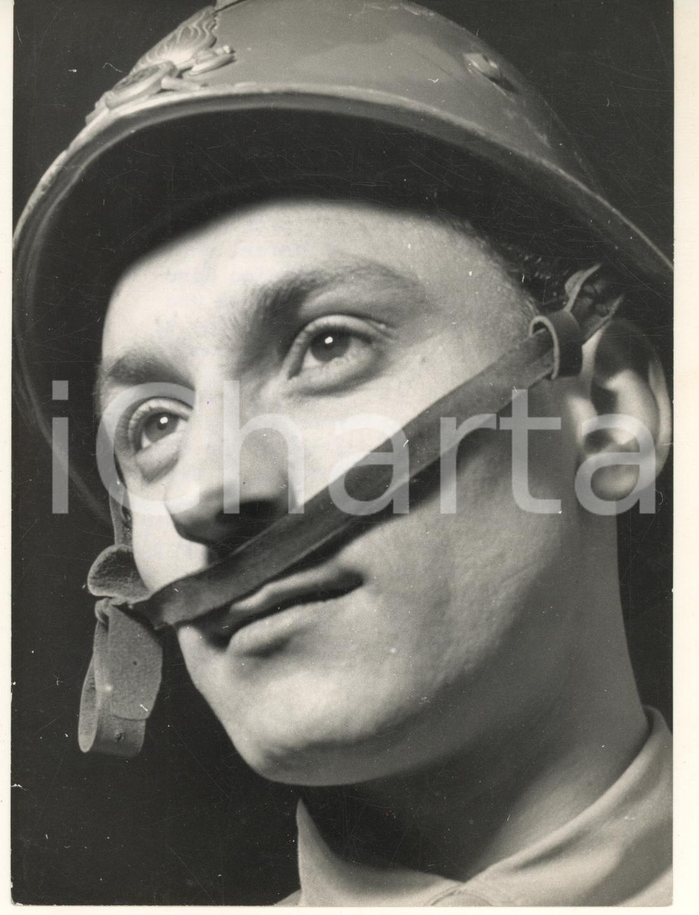 Fotografia d epoca originale 1956 CICLISMO Mino DE ROSSI  Vigile del fuoco  Ritratto Foto 13x18 cm 1 1