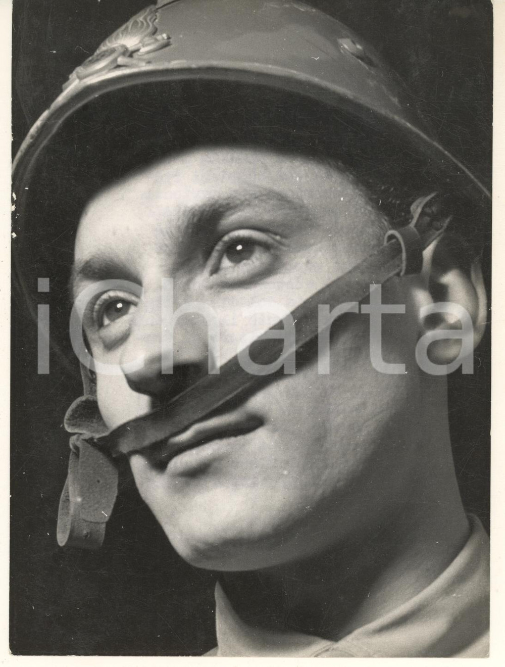 Fotografia d epoca originale 1956 CICLISMO Mino DE ROSSI  Vigile del fuoco  Ritratto Foto 13x18 cm 2 1