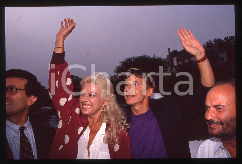 Fotografia d epoca originale Sandra MILO Gianni DEI Mostra del Cinema di VENEZIA 1990 35mm vintage slide 2 1