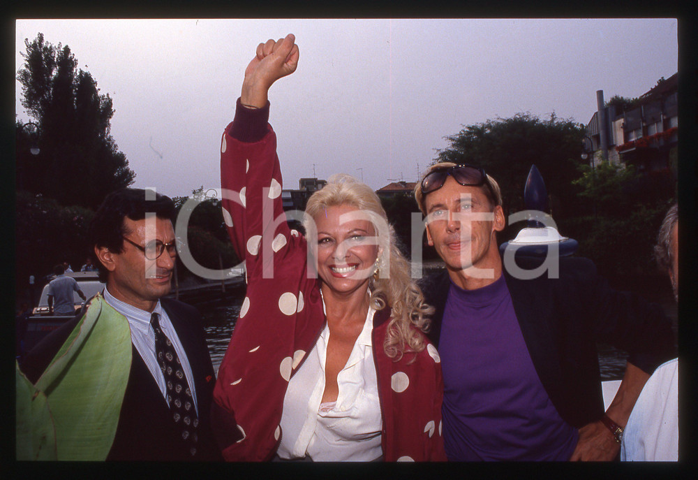 Fotografia d epoca originale Sandra MILO Gianni DEI Mostra del Cinema di VENEZIA 1990 35mm vintage slide 3 1