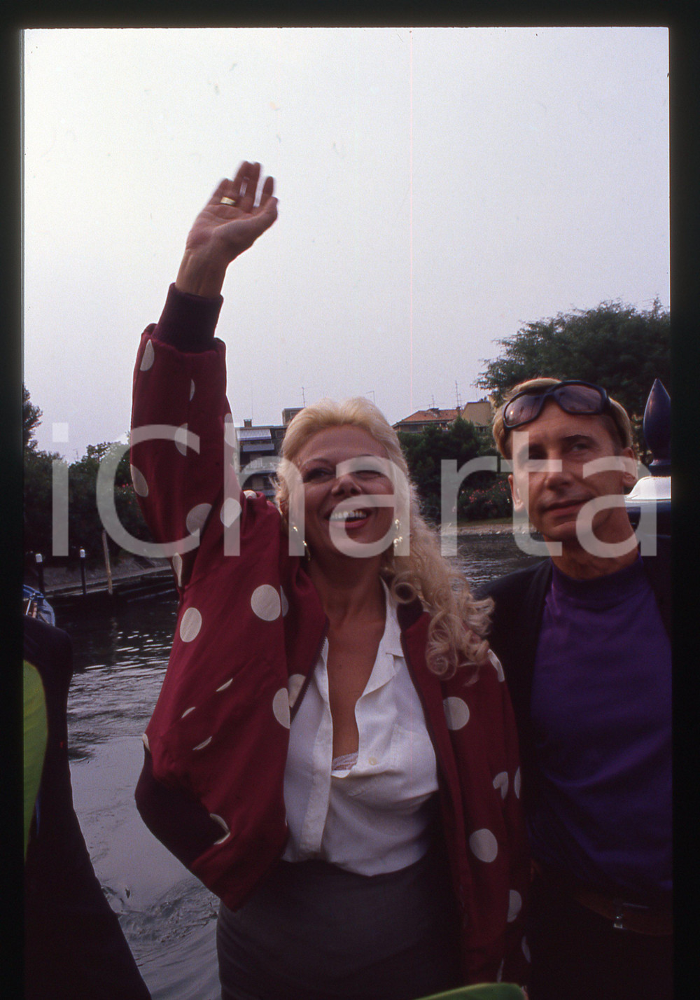 Fotografia d epoca originale Sandra MILO Gianni DEI Mostra del Cinema di VENEZIA 1990 35mm vintage slide 4 1