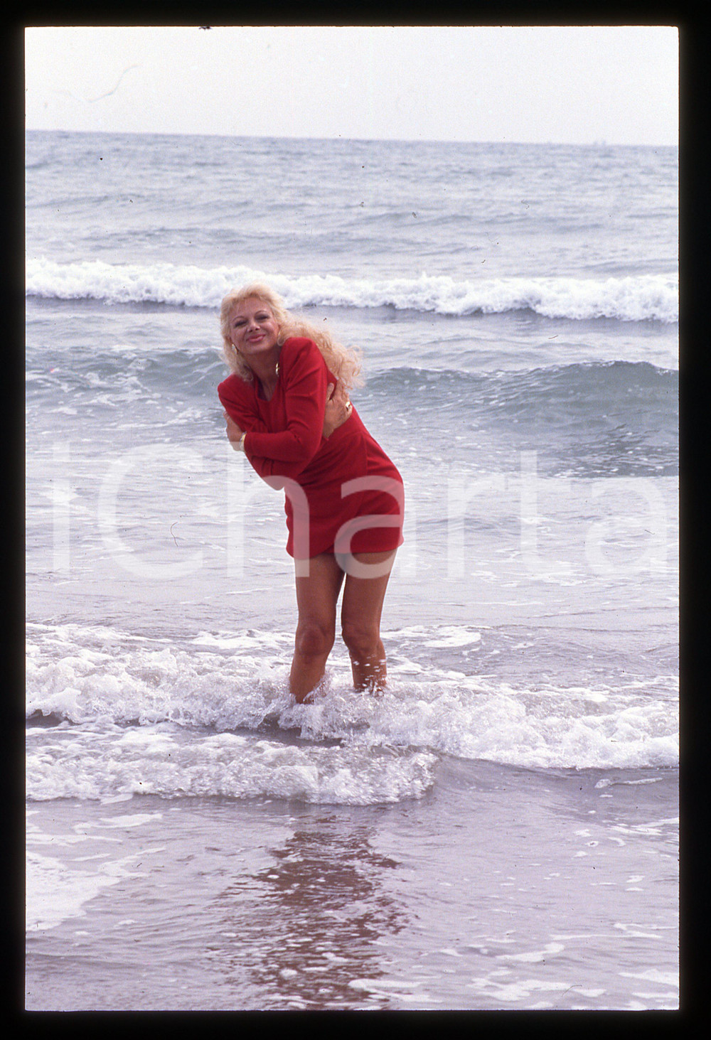 Fotografia d epoca originale Sandra MILO al Lido  Mostra del Cinema di VENEZIA 1990 35mm vintage slide 40 1