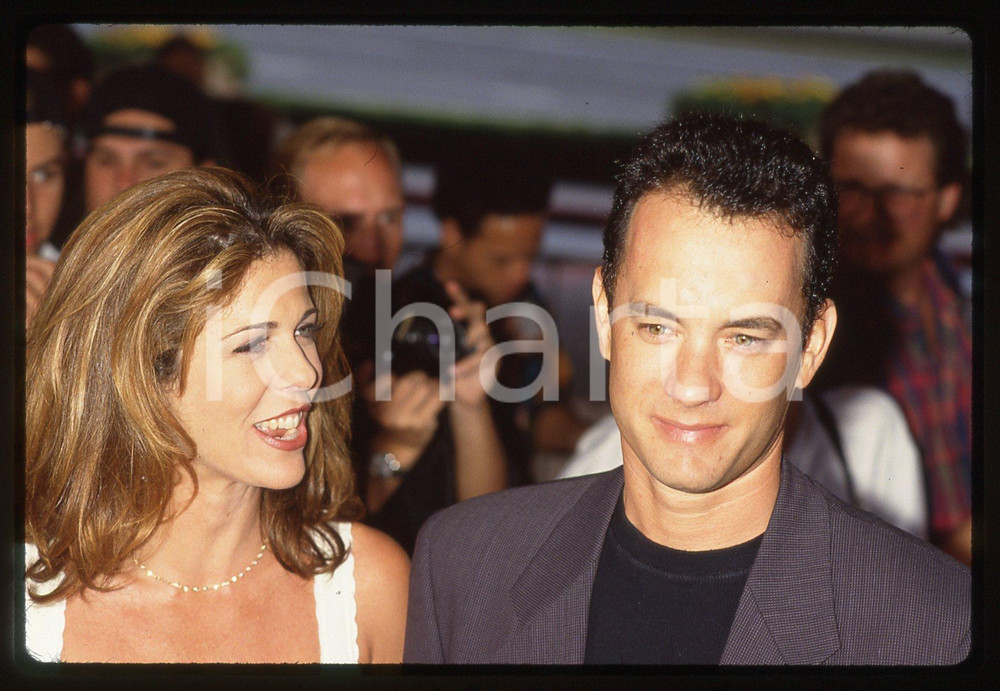 Fotografia d epoca originale Tom HANKS e Rita WILSON  CINEMA 1995 ca 35 mm vintage slide 3 1