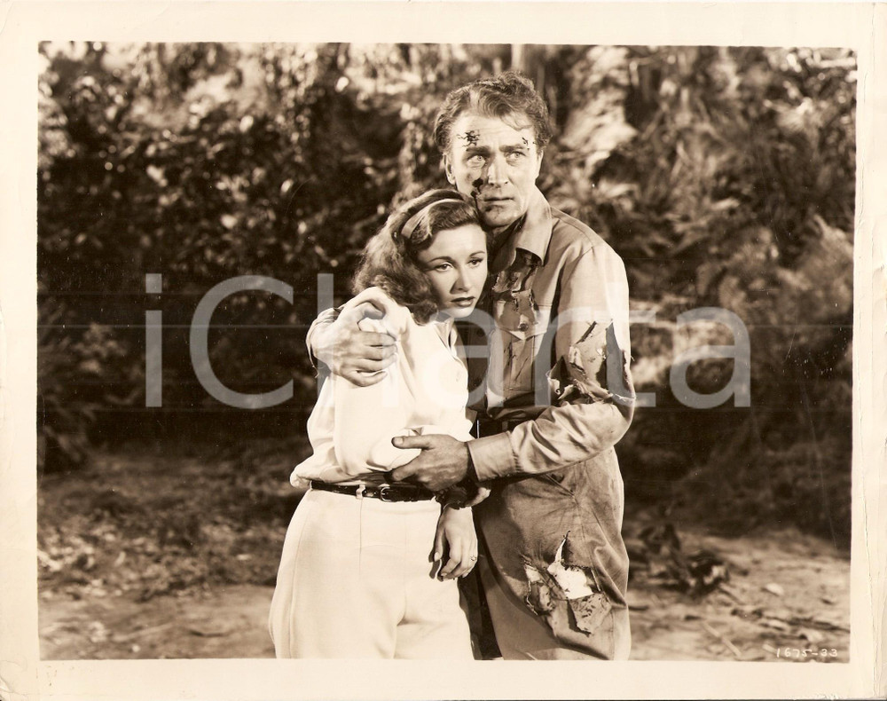 Fotografia d epoca originale 1948 ANGEL ON THE AMAZON Vera RALSTON e Brian AHERNE feriti Foto di scena 1