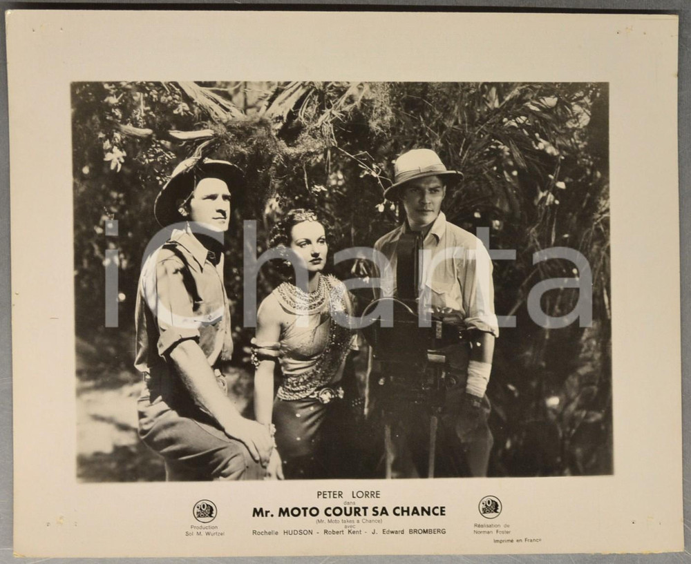 1938 "Mr. Moto court sa chance" Chick CHANDLER Rochelle HUDSON Robert KENT (2) Fotografia d'epoca.CONDIZIONI: FAIR (fori angolari) FORMATO: 30x24 cm      originale e autentica 1