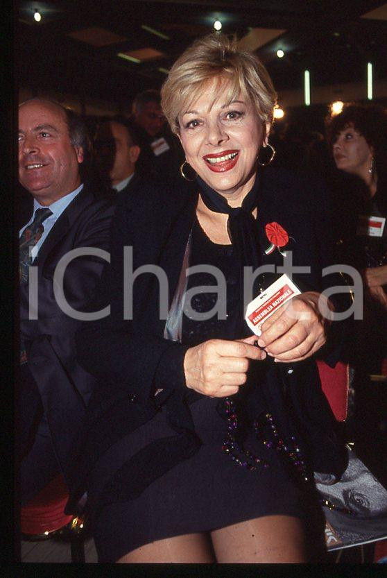 Fotografia d epoca originale Sandra MILO Assemblea nazionale PSI 1990 ca 35mm vintage slide 1