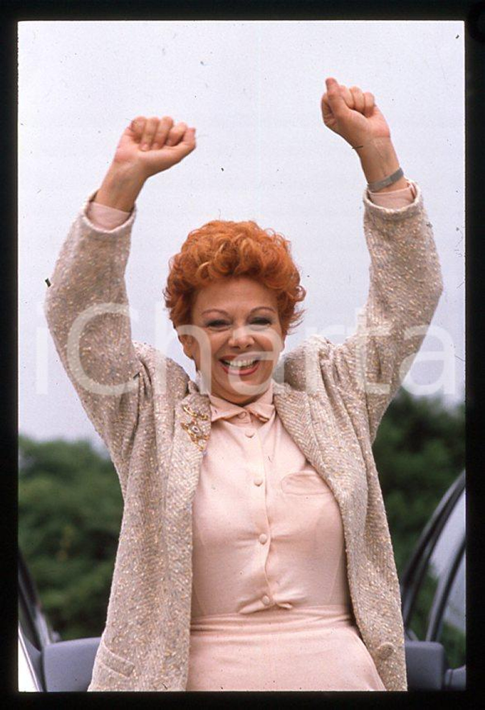 Fotografia d epoca originale Sandra MILO Ritratto 1985 ca 35mm vintage slide 7 1