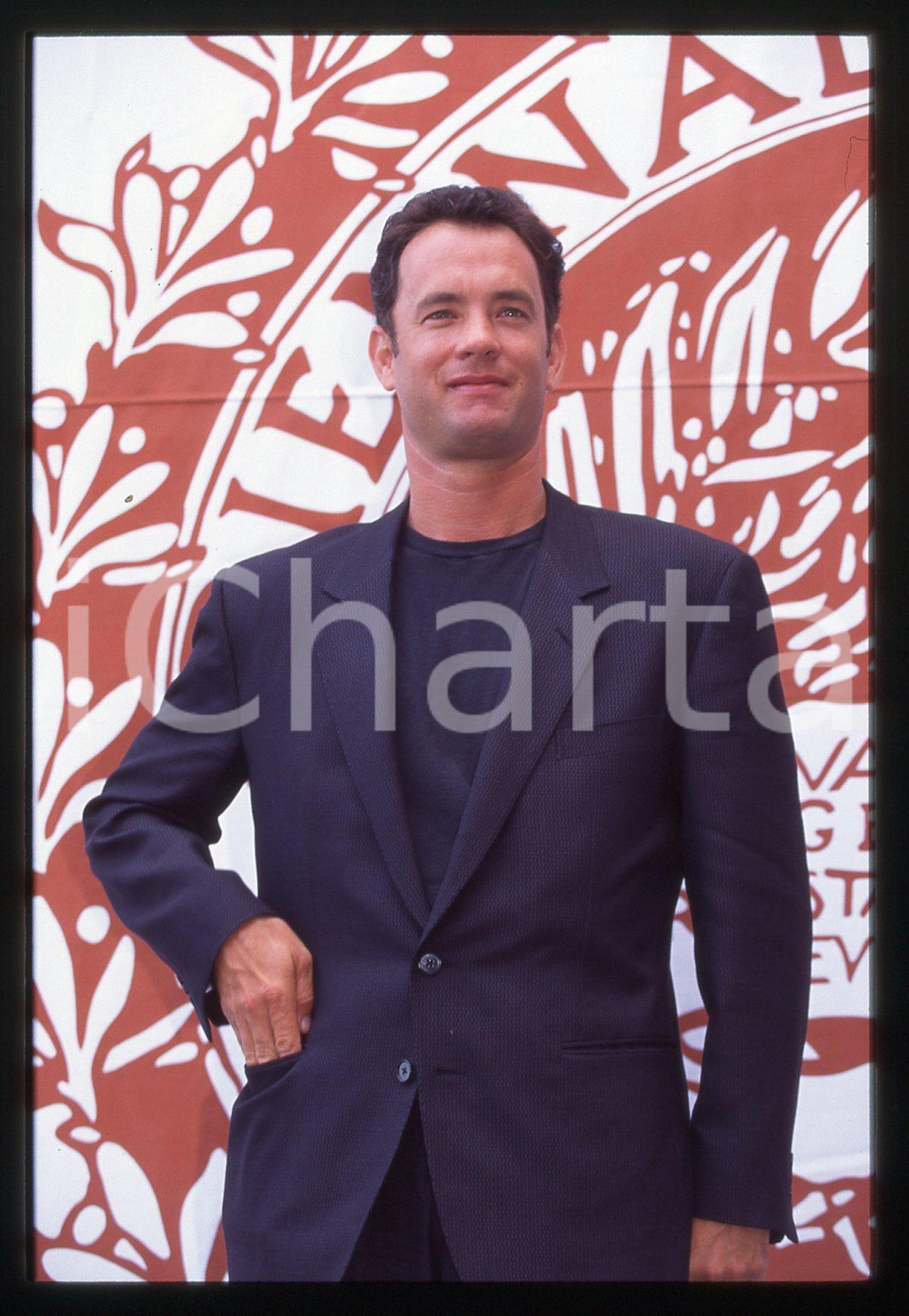 Fotografia d epoca originale Tom HANKS  FESTIVAL CINEMA VENEZIA 1994 35 mm vintage slide 35 1
