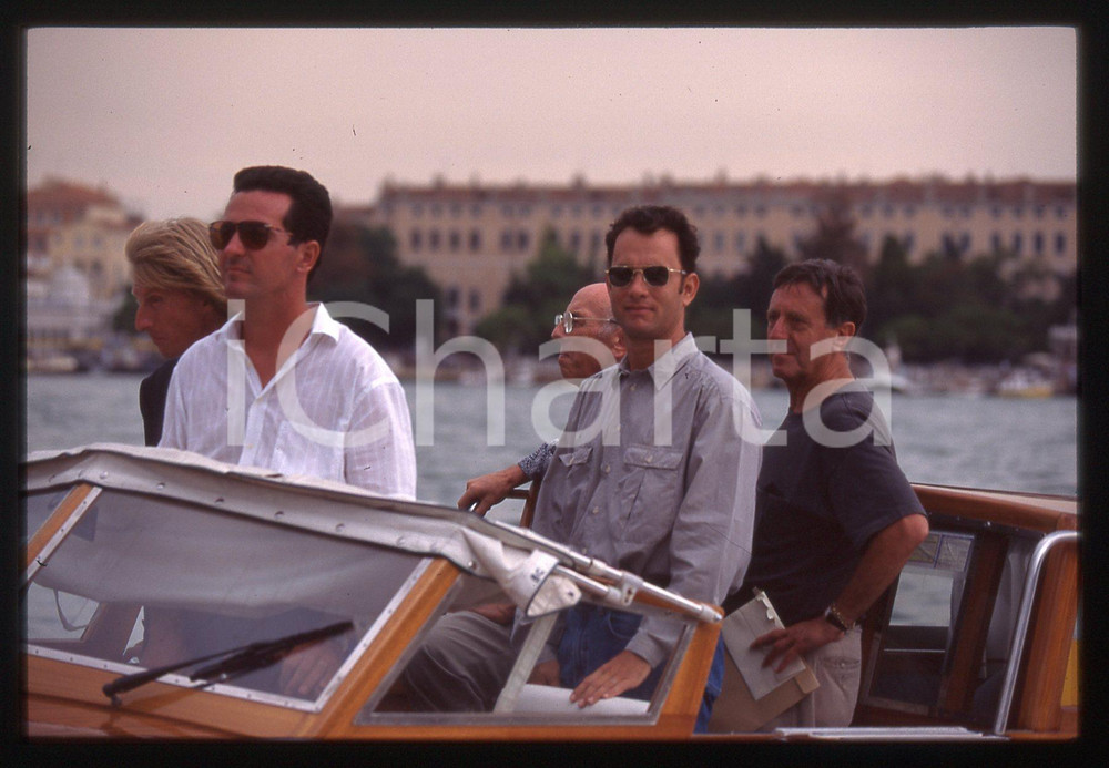 Fotografia d epoca originale Tom HANKS  FESTIVAL CINEMA VENEZIA 1998 35 mm vintage slide 19 1
