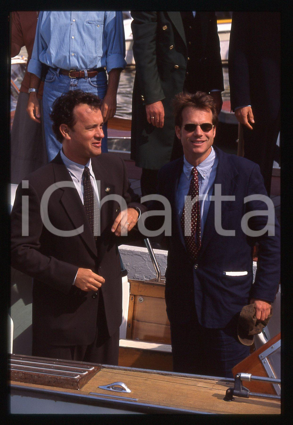 Fotografia d epoca originale Tom HANKS e Bill PAXTON  FESTIVAL CINEMA VENEZIA 1995 35 mm vintage slide 6 1