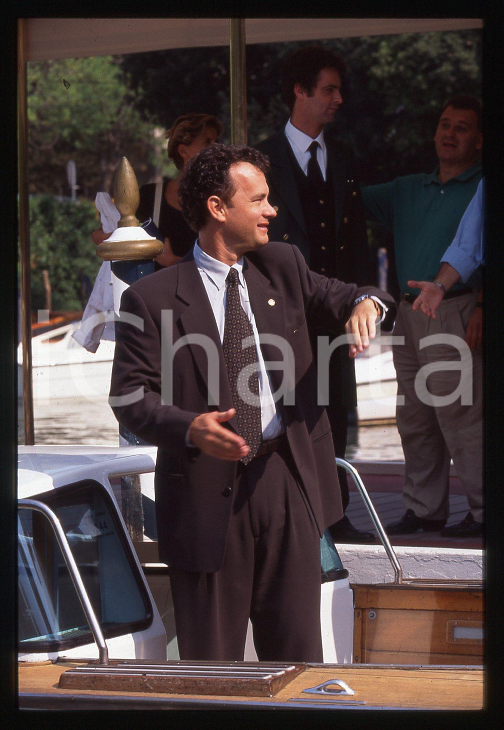 Fotografia d epoca originale Tom HANKS  FESTIVAL CINEMA VENEZIA 1995 35 mm vintage slide 4 1