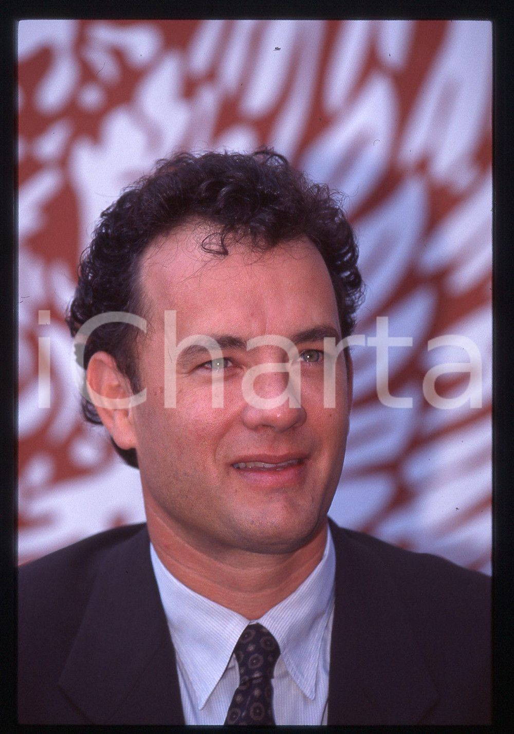 Fotografia d epoca originale Tom HANKS  FESTIVAL CINEMA VENEZIA 1995 35 mm vintage slide 9 1