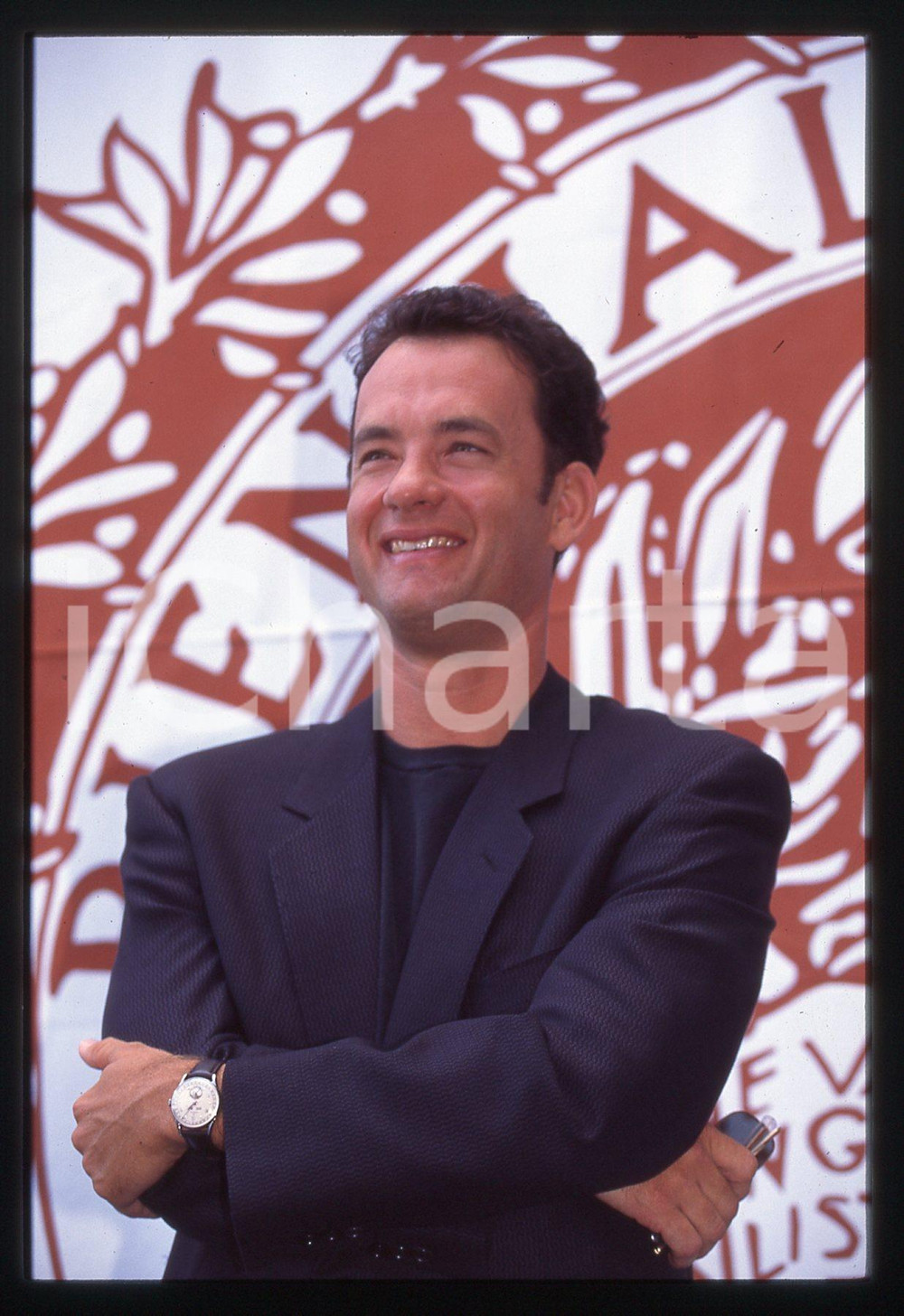 Fotografia d epoca originale Tom HANKS  FESTIVAL CINEMA VENEZIA 1994 35 mm vintage slide 44 1