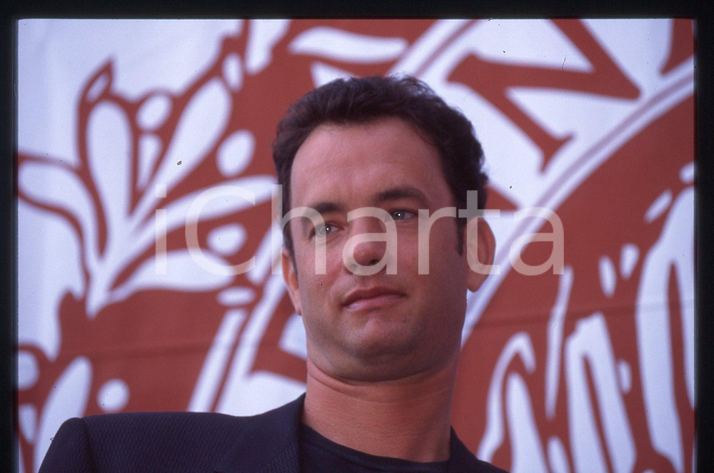 Fotografia d epoca originale Tom HANKS  FESTIVAL CINEMA VENEZIA 1994 35 mm vintage slide 47 1