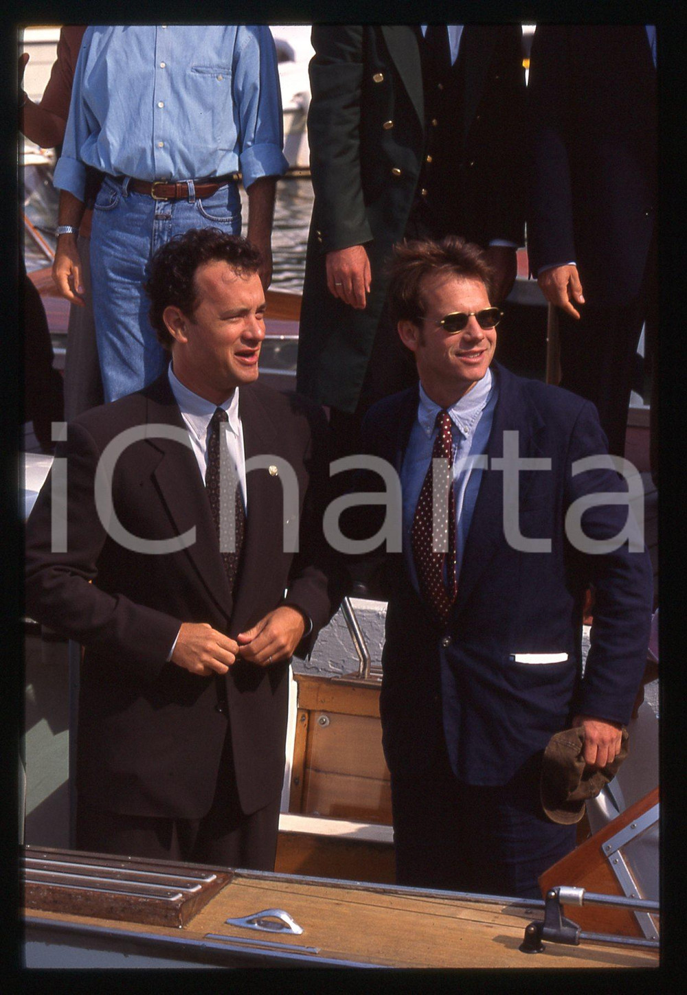 Fotografia d epoca originale Tom HANKS e Bill PAXTON  FESTIVAL CINEMA VENEZIA 1995 35 mm vintage slide 8 1